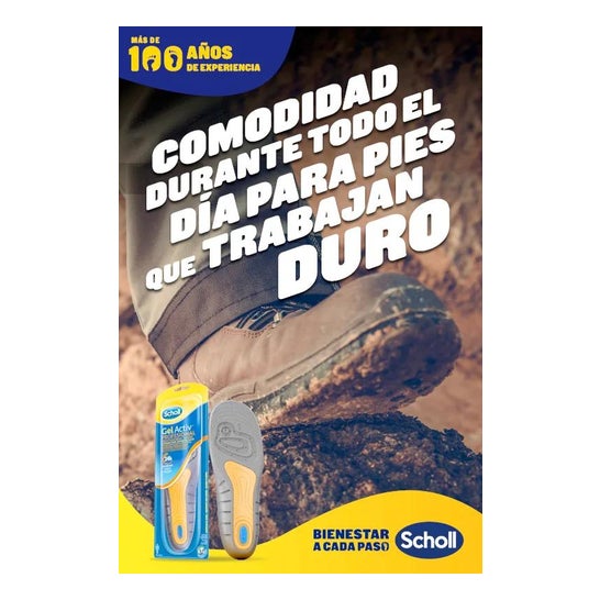 Scholl Gel Activ Profesional Hombre 1par