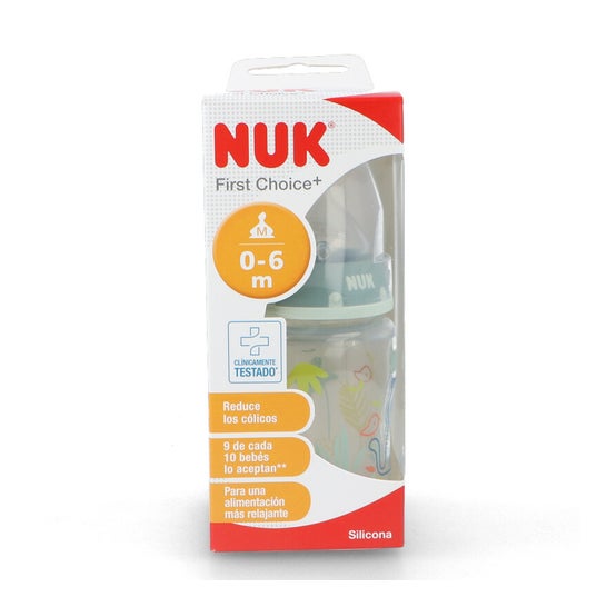Nuk Biberón Silicona Jungle 0-6M 150ml