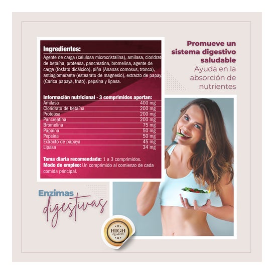 NaturBite Enzimas Digestivas 120 comp