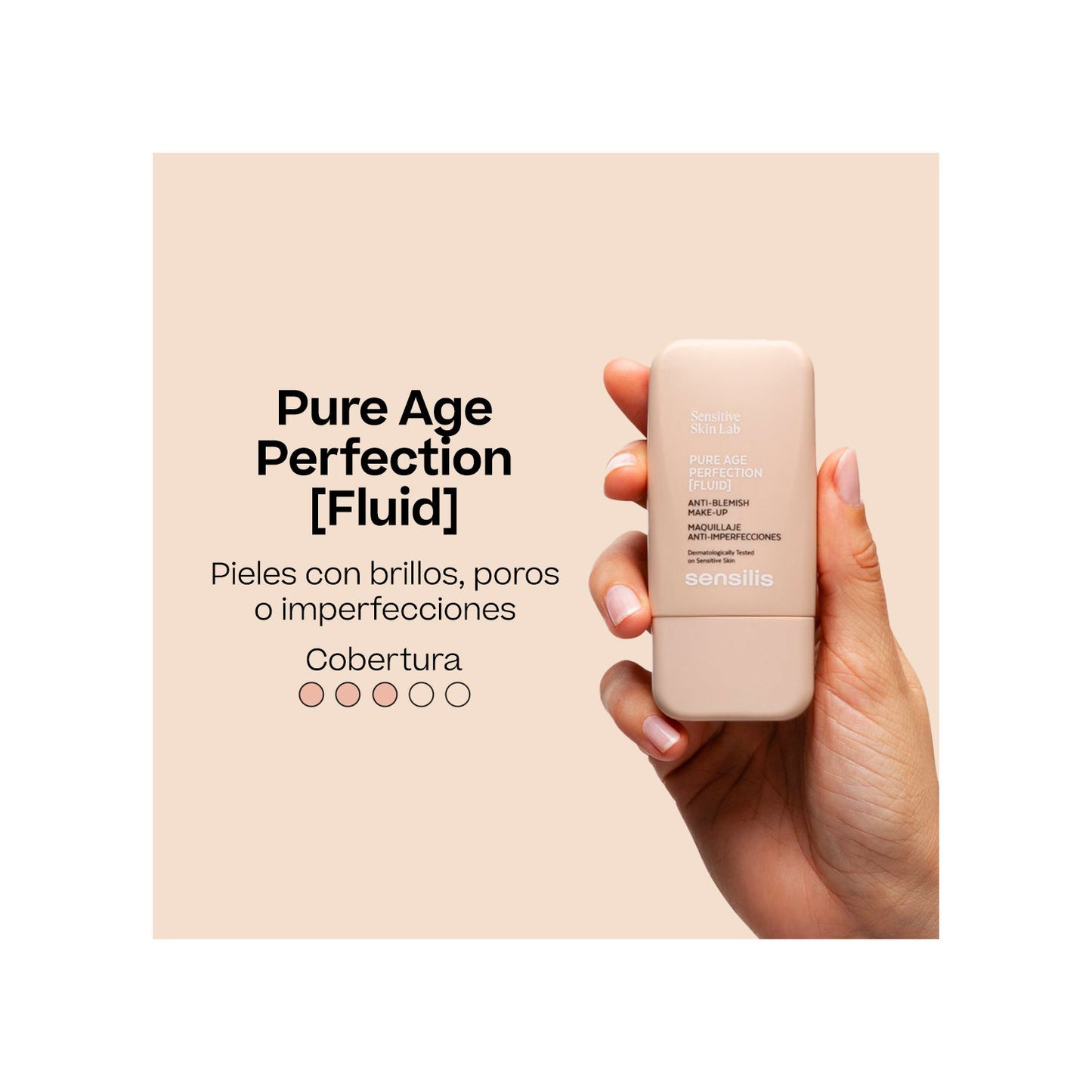Sensilis Pure Age Perfection [Fluid] Maquillaje Anti-Imperfecciones 04 Pêche Doré 30ml