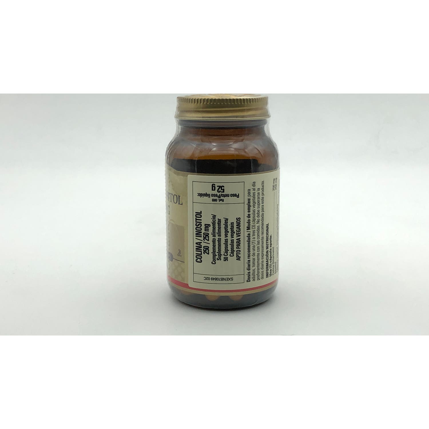 Solgar Colina Inositol 250/250mg 50vcaps