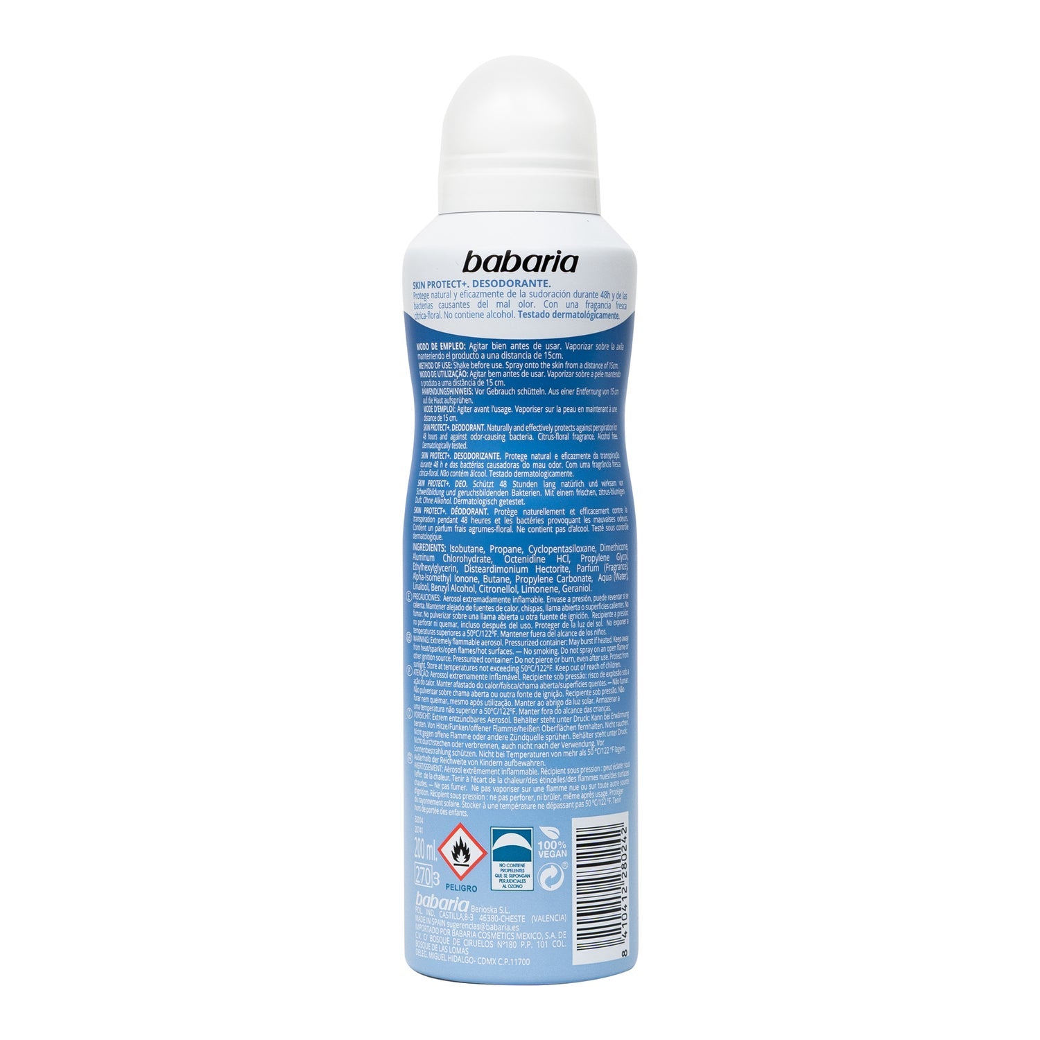 Babaria Deo Spray Skin Protect+ 200ml