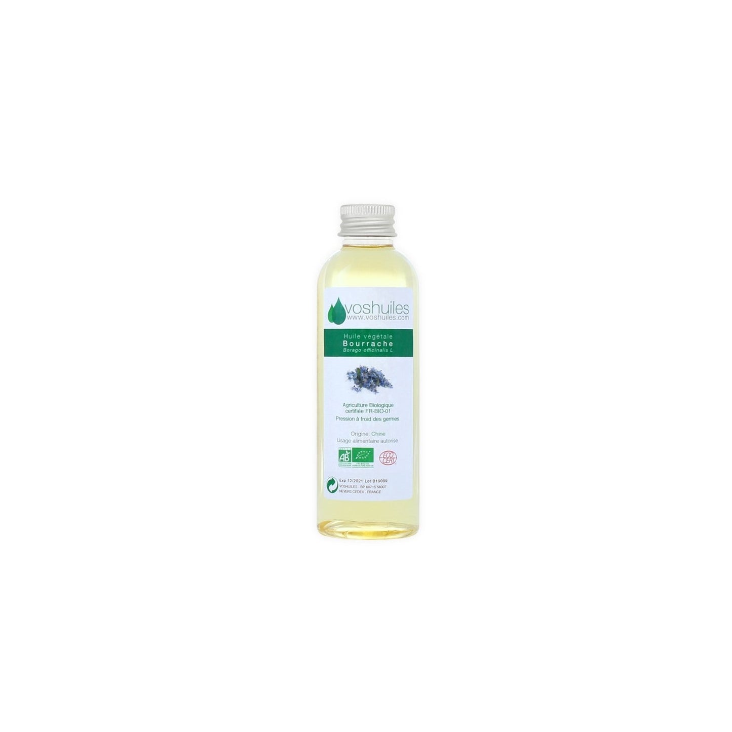 Voshuiles Aceite Vegetal BIO de Borraja 100ml