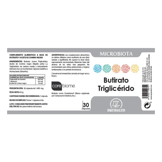 Equisalud Microbiota Butirato Triglicérido 30caps