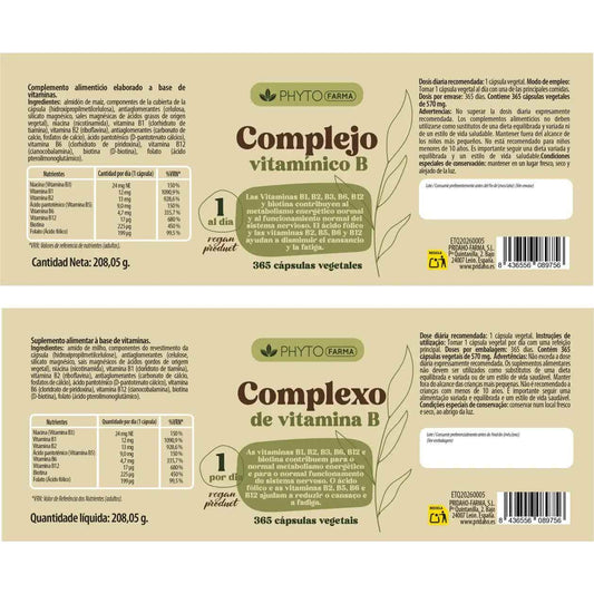 Phytofarma Complejo Vitamínico B 365caps
