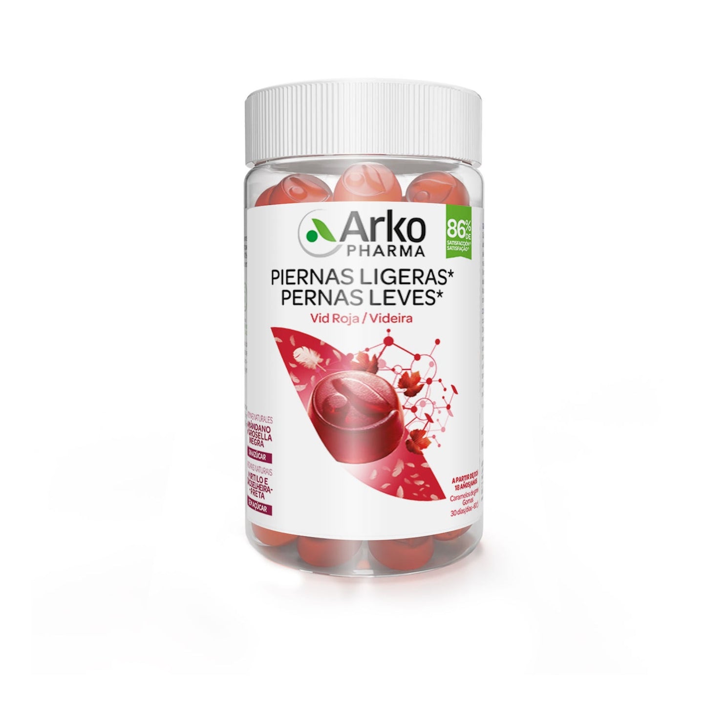 Arkopharma Arkogummies Piernas Ligeras Vid Roja 60uds