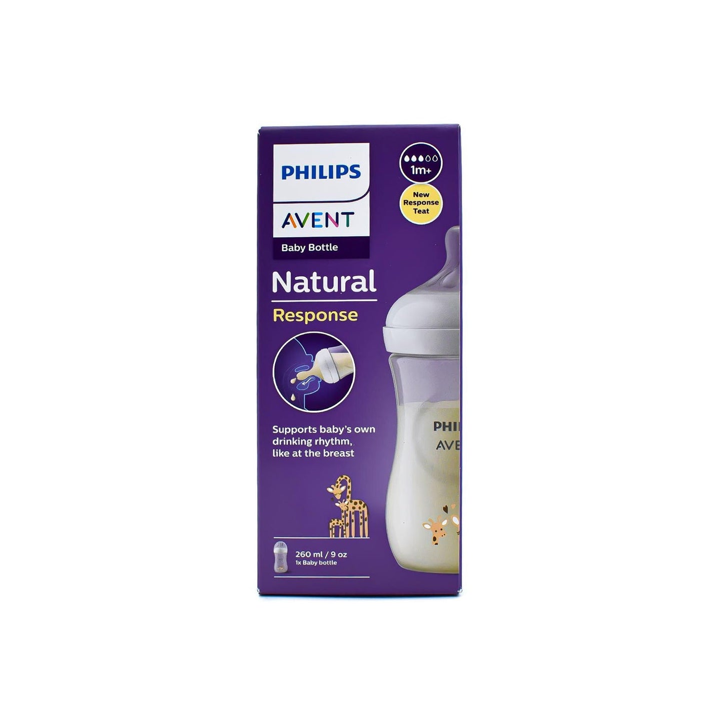 Philips Avent Biberón SCY903/66 Natural Girafa 260ml