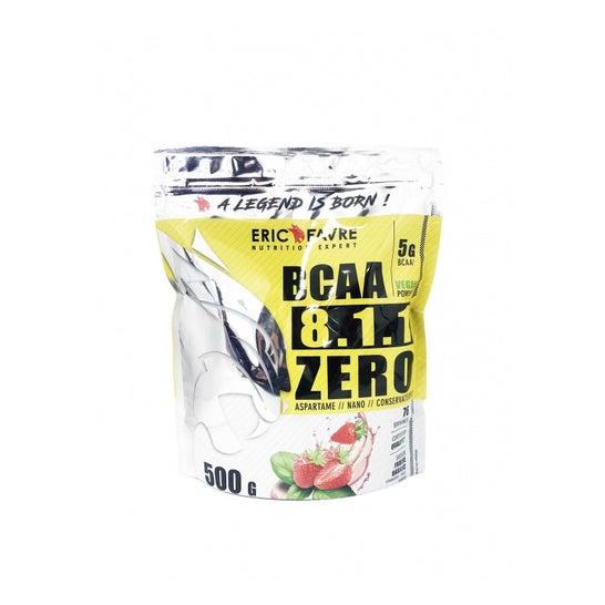 Eric Favre Bcaa 8.1.1 Cero Sabor a Fresa y Albahaca 500 g