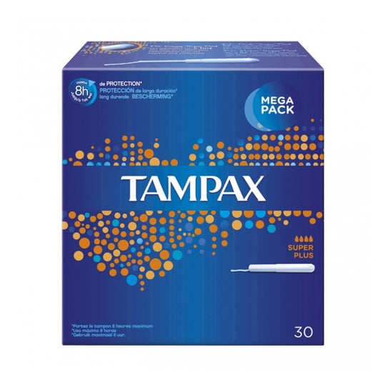 Tampax Tampones con Aplicador de Cartón Suplerplus 30uds