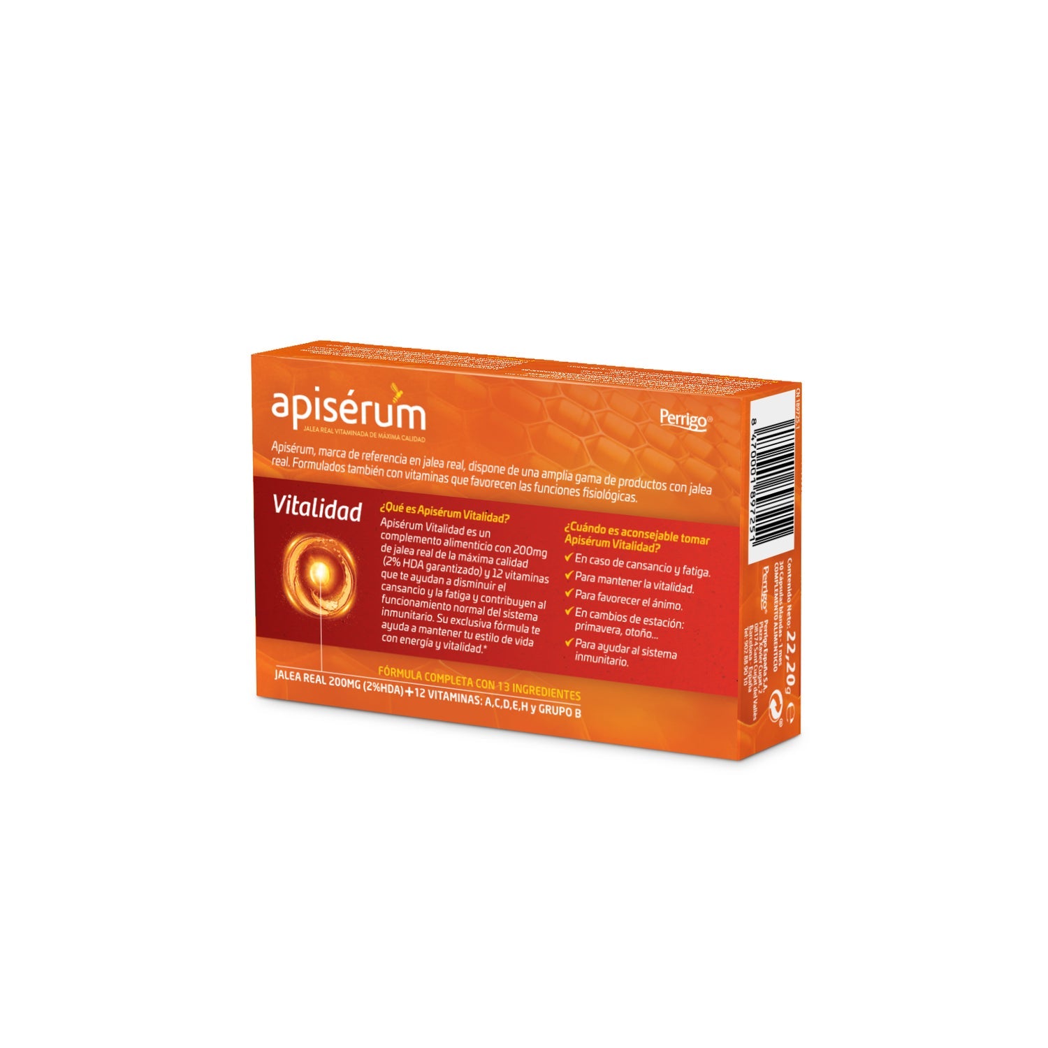 Apisérum Vitalidad 30caps