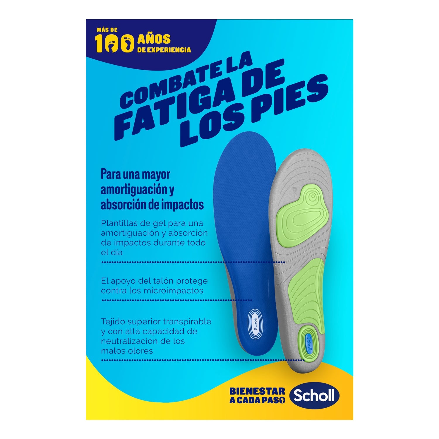 Scholl Gel Activ Sport Hombre 1par