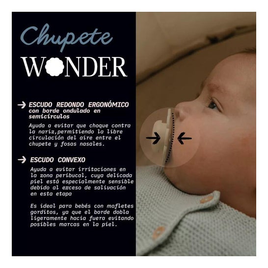 Suavinex Wonder SX Pro Silicon Pacifier 0-6M Mauve Chalk 1ud