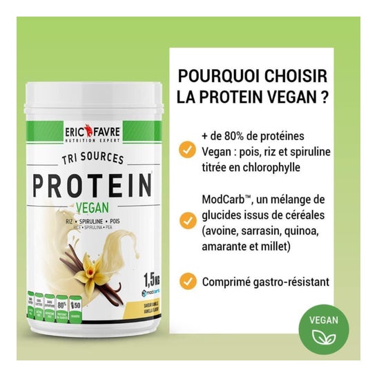 Eric Favre Protein Vegan Chocolate Avellana 500g