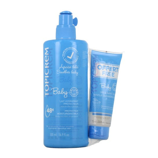 Topicrem Baby Loción Ultra-Hidratante 500ml + Gel Limpiador 75ml