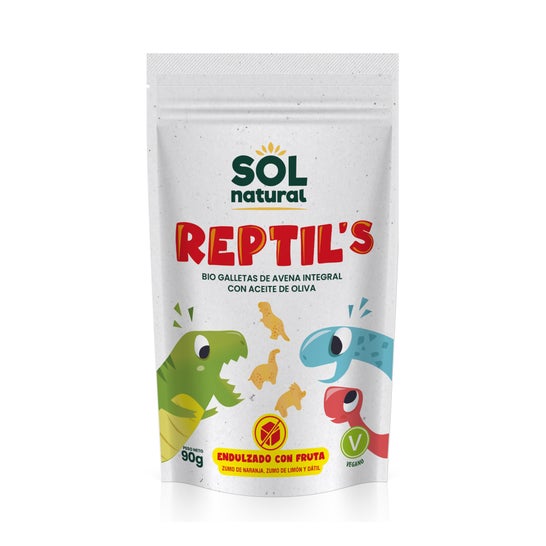 Sol Natural Reptil's Bio Galletas Avena Integral y Fruta 90g
