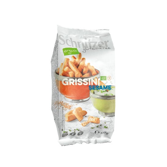 Schnitzer Palitos Grissini Sésamo sin Gluten Bio 100 g