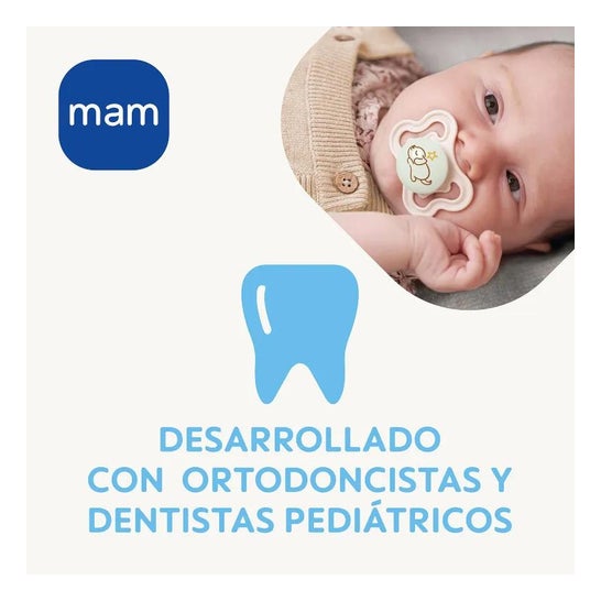 Mam Supreme Night Chupete Silicona 2-6M Neutro 1ud
