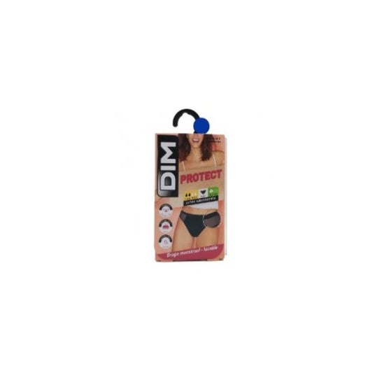 Dim Protect Boxer Flujo Medio Negro Talla S 1ud