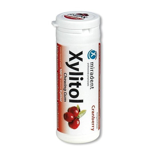 Miradent Chewing Gum Xylitol Canneberge 30uds