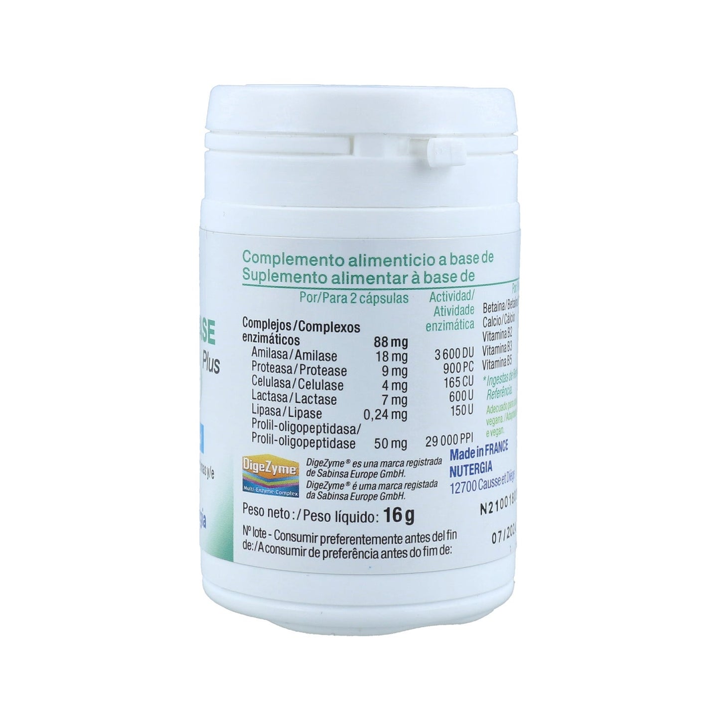 Nutergia Ergylase Plus 40caps