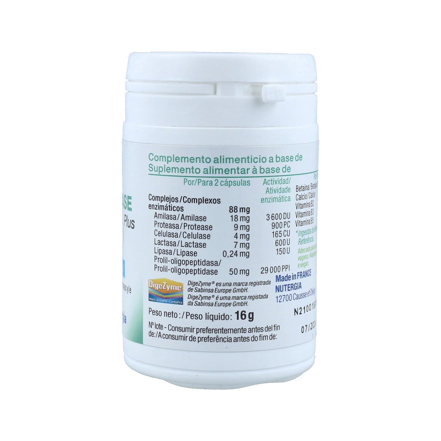 Nutergia Ergylase Plus 40caps