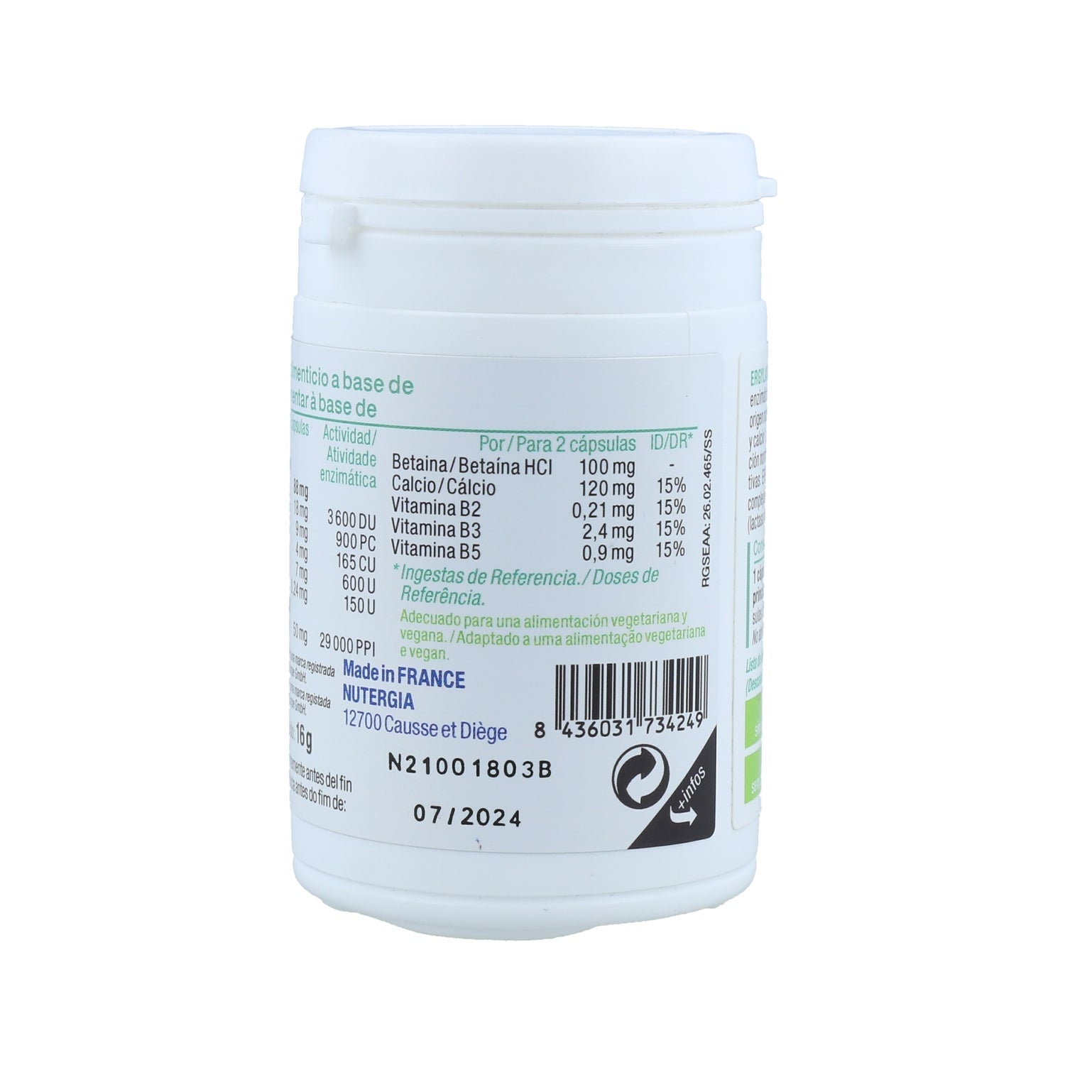 Nutergia Ergylase Plus 40caps