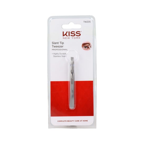 Red By Kiss KNY Slant Tip Tweezer Professional 1 ud