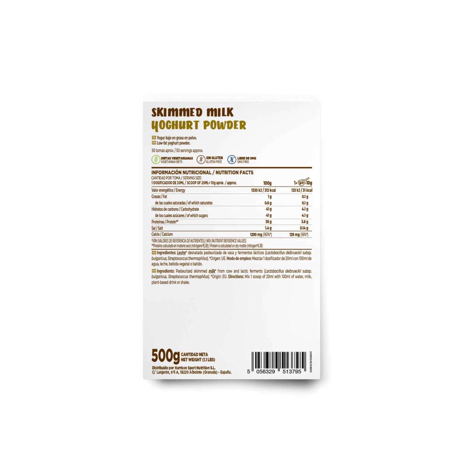 HSN Yogur Bajo en Grasa en Polvo 500g