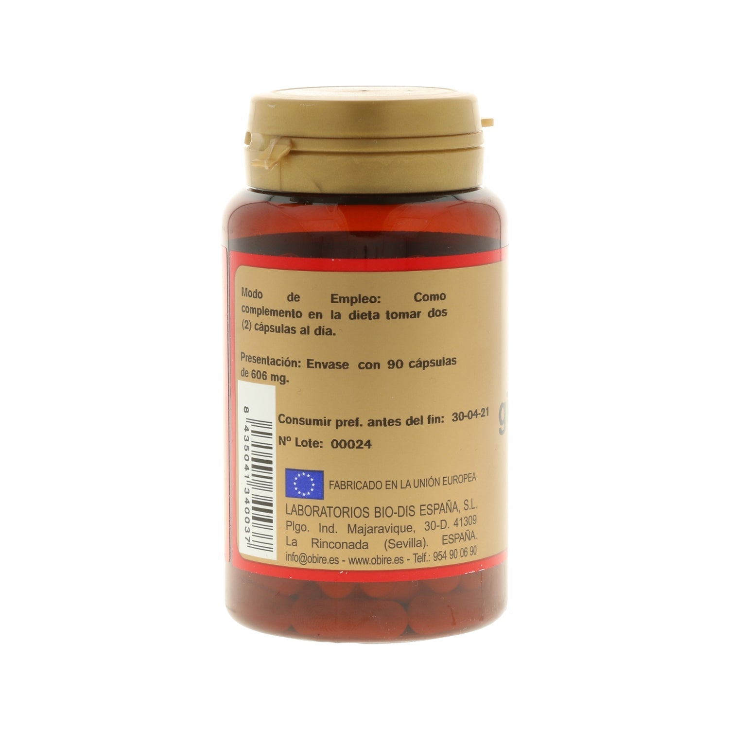 Obire Ginseng Rojo 500 mg 90 caps