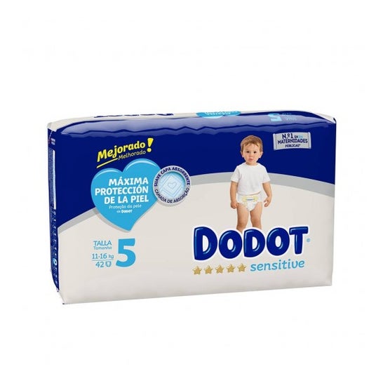 Dodot Pañales Sensitive T5 42uds