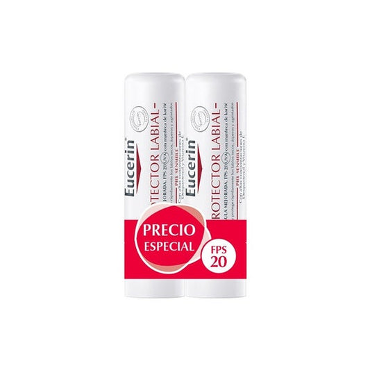 Eucerin Duplo Protector Labial SPF20 2x4,8g