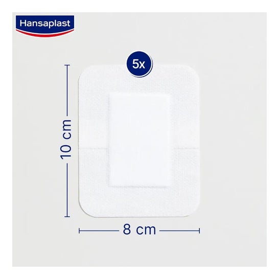 Hansaplast Med+ Sensitive XXL Apósitos 8x10 cm 5 uds