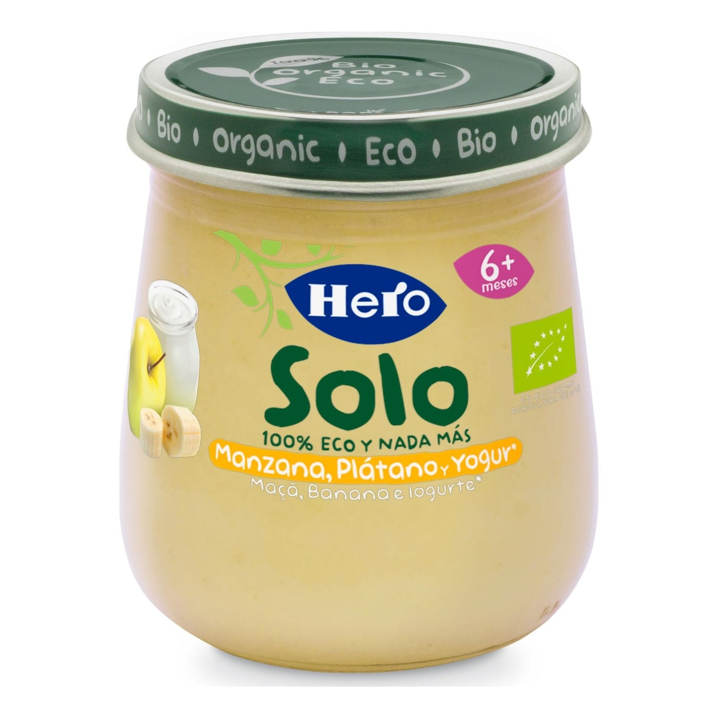 Hero Pedialac Sólo Manzana Plátano y Yogur 120g