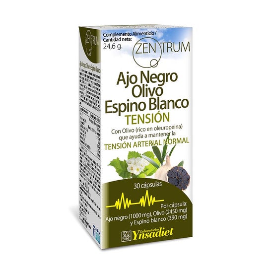 Zentrum Ajo Negro Olivo Espino Blanco Tensión 30 vcaps