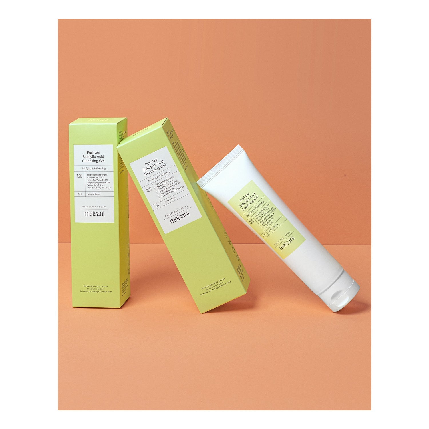 Meisani Puri,Tea Salicylic Acid Cleansing Gel 150ml