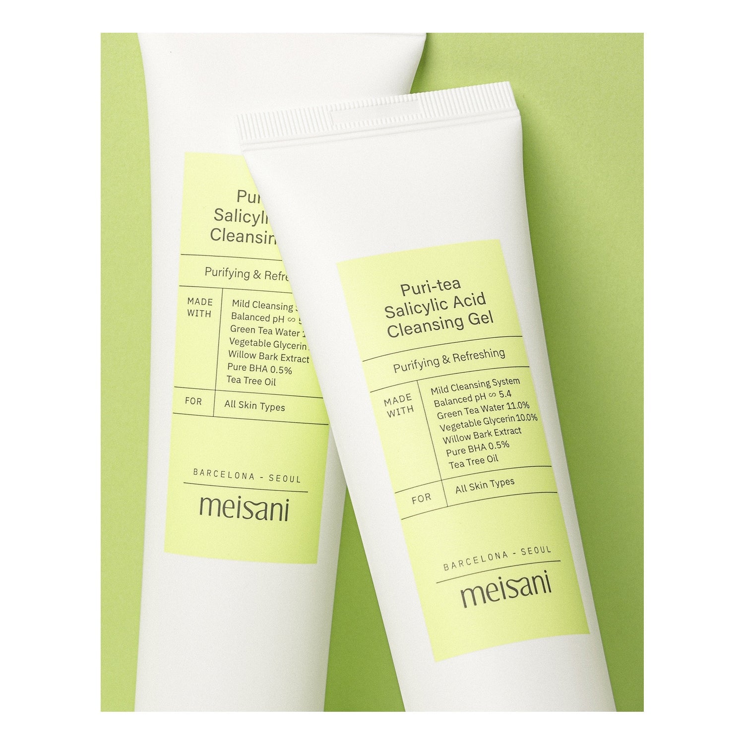 Meisani Puri,Tea Salicylic Acid Cleansing Gel 150ml