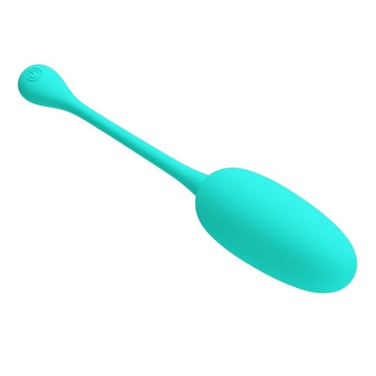 Pretty Love Knucker Huevo Vibrador Recargable Verde Agua 1ud