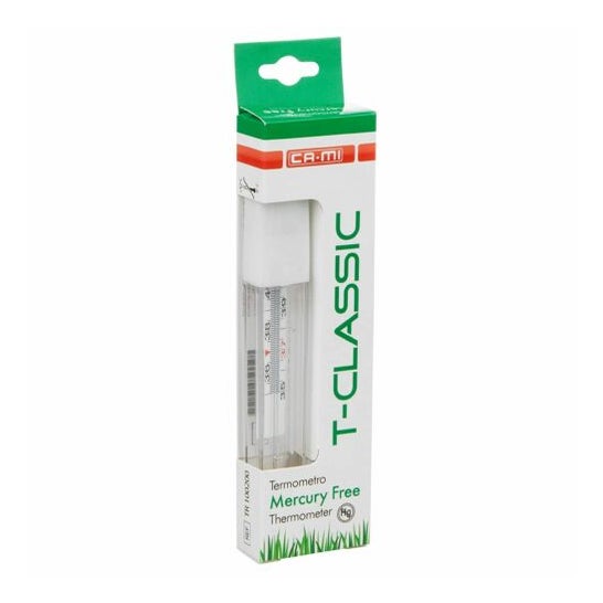 Ca-Mi T-Classic Termómetro de Vidrio Mercury Free Celcius 1ud