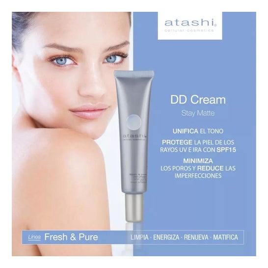 Atashi® Fresh&Pure Dd Cream Stay Matte Tono Intenso 40 ml