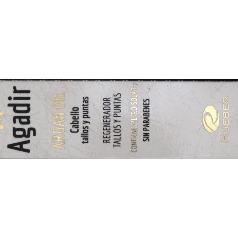 Rueber Agadir Argan Oil Regenerador Tallos Y Puntas 50 Ml