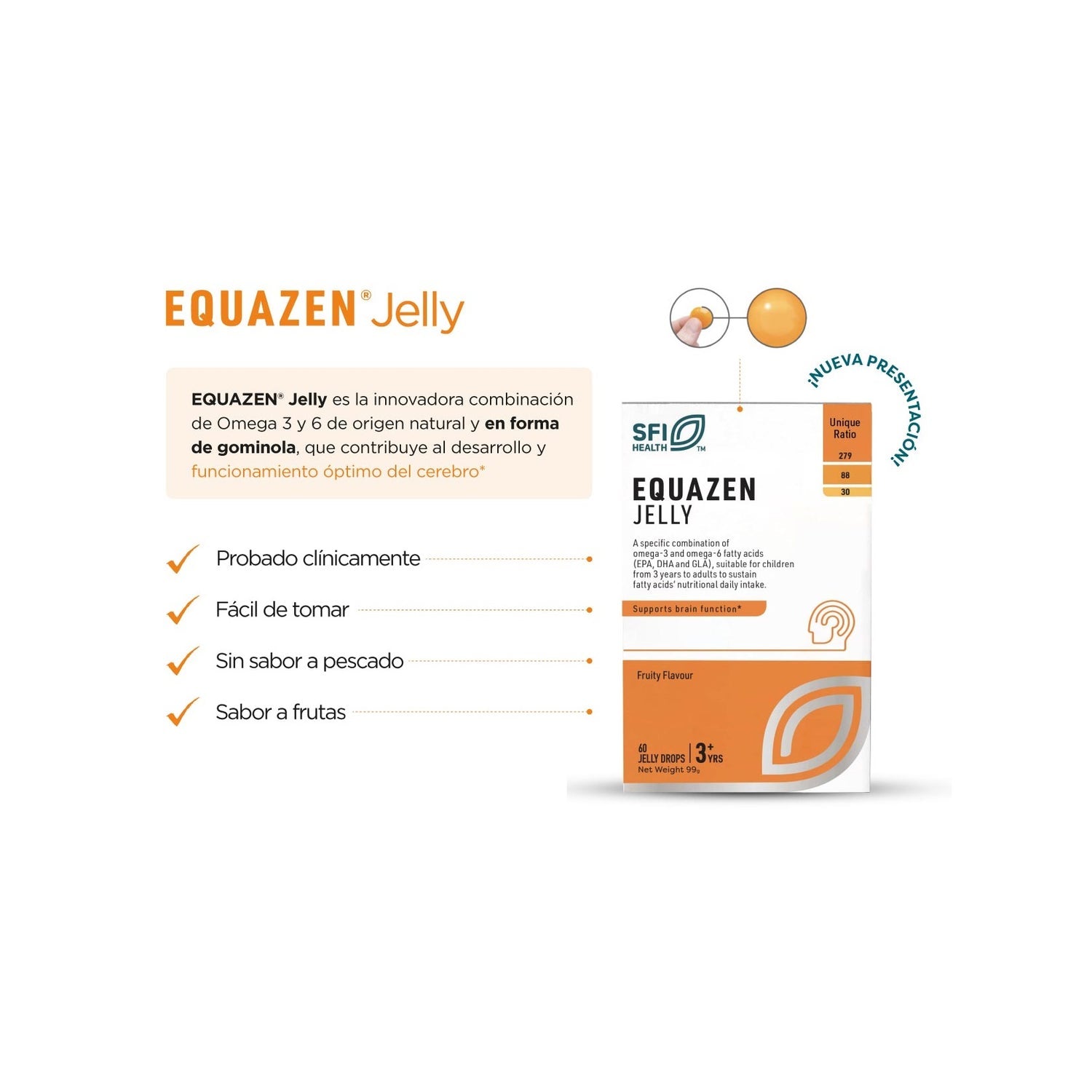 Equazen Jelly 60 gotas masticables