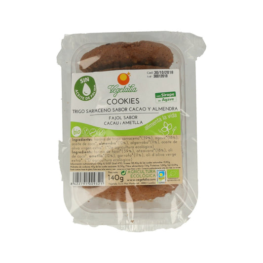 Vegetalia Cookies Sarraceno Algarroba Almendra 140g
