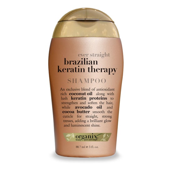 Ogx Ever Straight Champú Queratina Brasileña 88,7ml