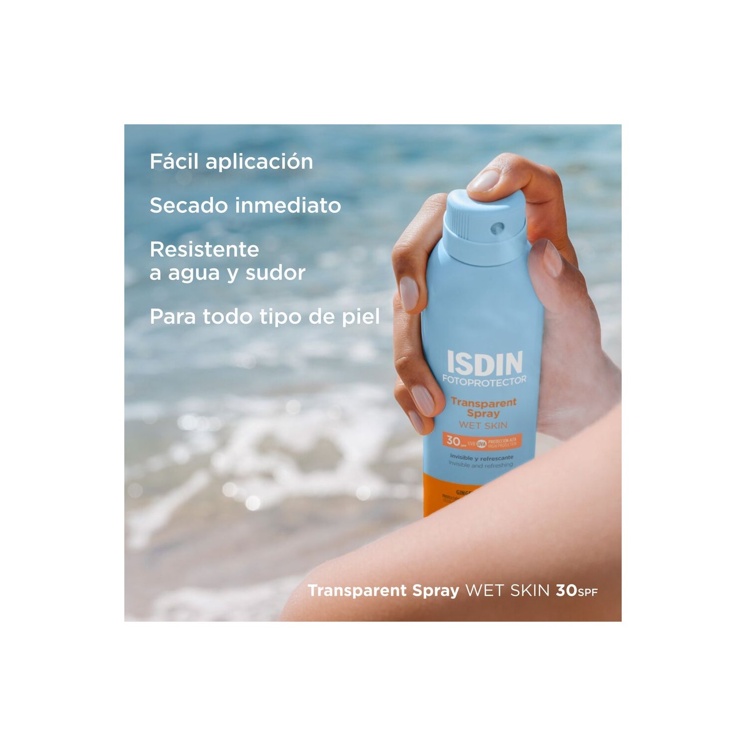 ISDIN Fotoprotector Transparent Spray Wet Skin SPF30 250ml