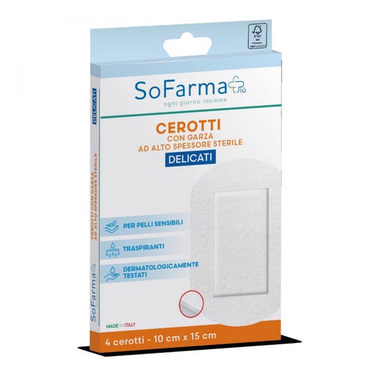 Sofarmapiù Apósitos Delicado 10x15cm 4uds