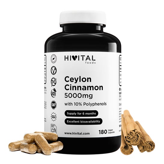 HIVITAL Canela de Ceylán 5000 mg 180 cáps