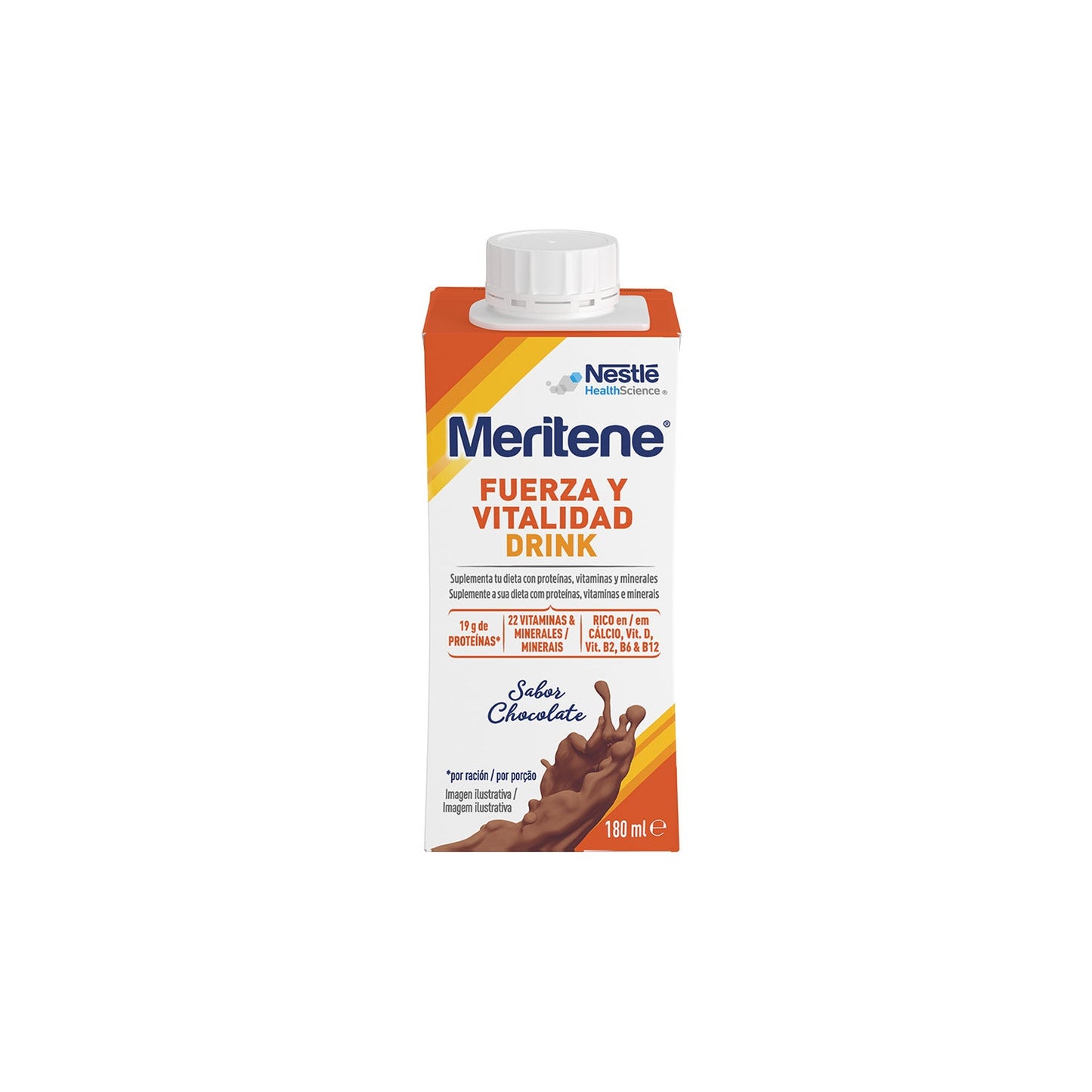 Meritene Fuerza y Vitalidad Drink Chocolate 6x180 ml