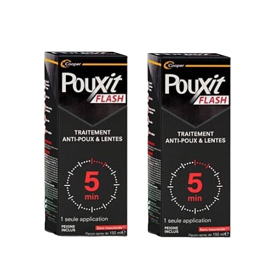 Pouxit Flash Spray Loción 2x150ml