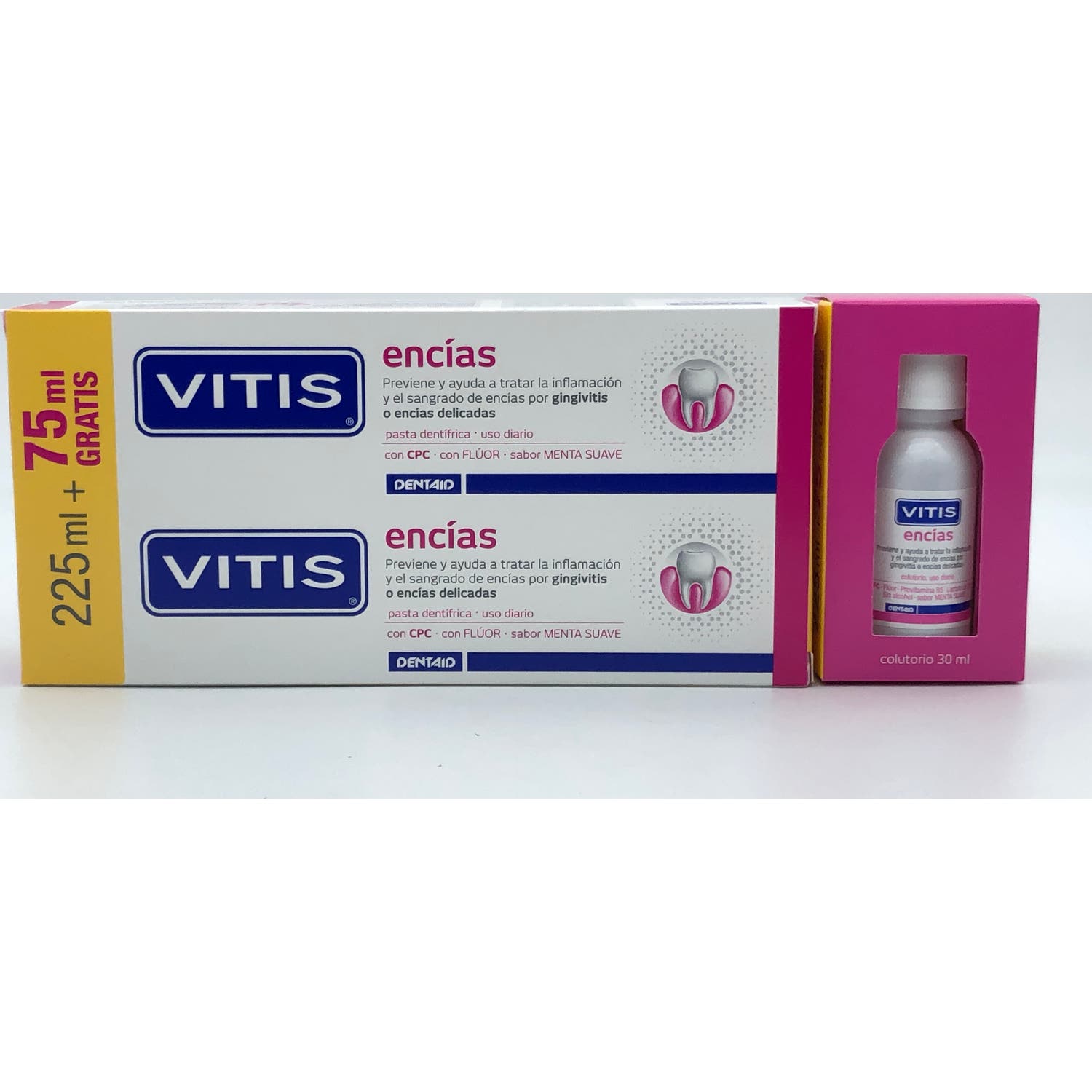 Vitis Encías Dentífrico 2x150ml + Colutorio 30ml