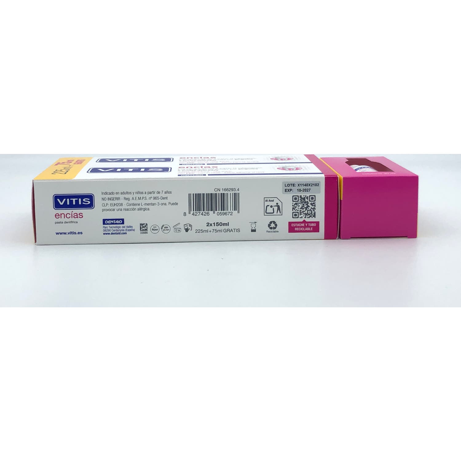 Vitis Encías Dentífrico 2x150ml + Colutorio 30ml